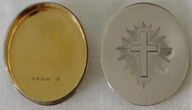 Solid sterling silver Communion Pyx
